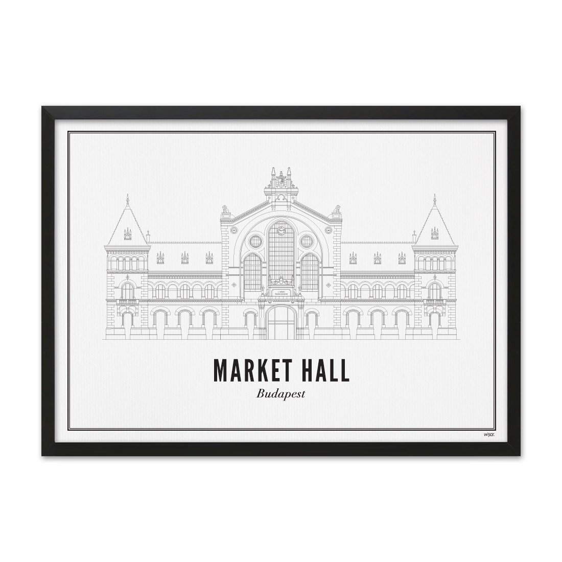 Poster von Budapest - Markthalle | WIJCK.
